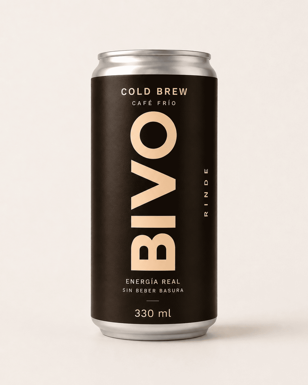 Lata de cold brew de BIVO de 330 ml