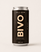 Lata de cold brew de BIVO de 330 ml