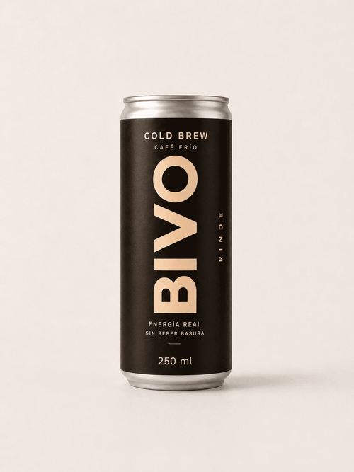 Lata de cold brew de BIVO de 250 ml