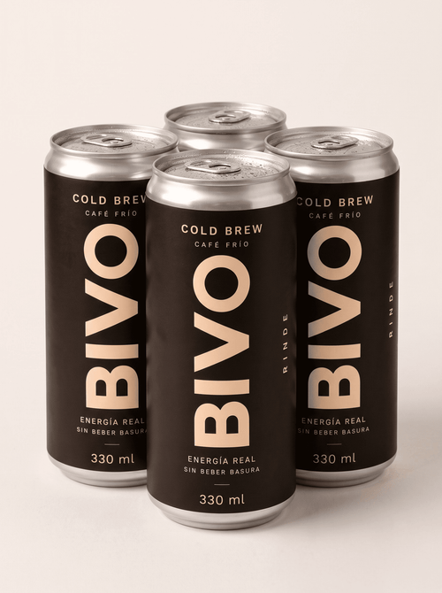 Regalo de 4 latas de cold brew de bivo para pedidos superiores a 70€
